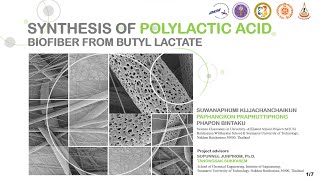 WYSII 2024 Synthesis of Polylactic Acid Biofiber from Butyl Lactate [upl. by Irakab]