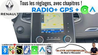 RENAULT R LINK  Radio GPS amp tous les réglagescomment ça marche [upl. by Namrak]