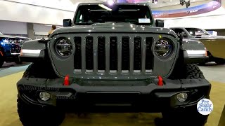 2022 Jeep Wrangler Rubicon  Exterior and Interior Walkaround  2021 Auto Show [upl. by Akemrej]