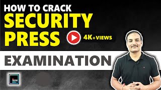 How to CRACK SECURITY PRINTING PRESS EXAMINATION  SPMCIL NASHIK ROAD RECRUITMENT  PRINTING GURUJI [upl. by Auohp238]