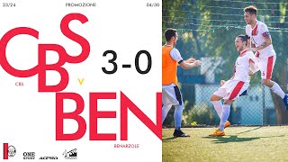 📼 Promozione  CBS v Benarzole 30 prima vittoria in campionato  highlights 🔴⚫ [upl. by Raddy]