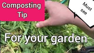 Composting Tip for your garden [upl. by Johnathan]