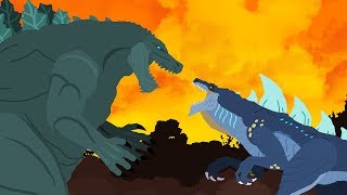 Godzilla Earth vs Zilla Jr  DinoMania  Godzilla Cartoons [upl. by Llerdna]