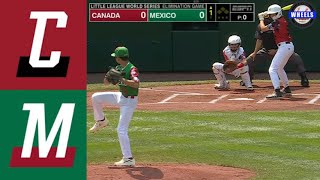 Canada vs Mexico  LLWS Elimination Game  2023 LLWS Highlights [upl. by Sorilda]