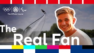 Meet flyboarder Petr the Real Fan and ultimate Olympic Games supporter Allianz – Ready Paris Go [upl. by Netsyrc]