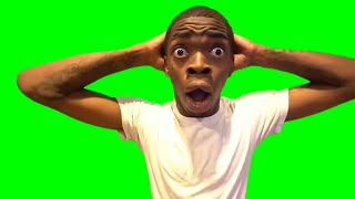 Shocked Guy Face Meme  Green Screen [upl. by Desdamona895]