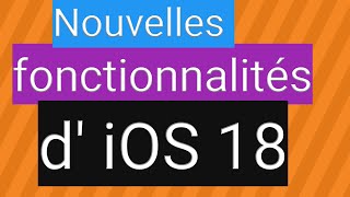 iOS 18 une fonctionnalité à connaître [upl. by Trbor546]