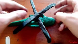 COMO HACER una HELICOPTERO militar con PLASTILINAFACIL [upl. by Nevart]