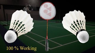 How to make shuttlecock at homeDIY Simple way Creative Badminton cock  using Feathers Hand made [upl. by Rehpotsyrk]