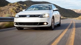 2013 Volkswagen Jetta Hybrid 060 MPH First Drive Review [upl. by Dnalyaw416]