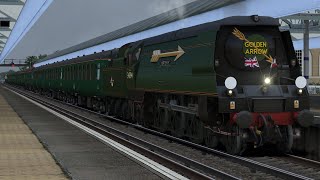 The Golden Arrow with 34094 Mortehoe 37508 and 37422 Robert F Fairlie  April 25th 2024 [upl. by Derwood]