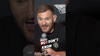 Stipe Miocic My Wife Beats Me Up All the Time 😝 [upl. by Aicilat565]