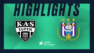 KAS Eupen  RSC Anderlecht hoogtepunten [upl. by Farr]