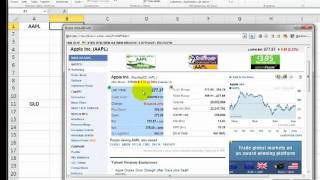 IMPORTAR PRECIOS DE ACCIONES DE INTERNET A EXCEL [upl. by Gahan]