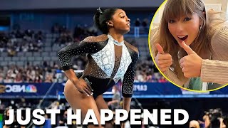 Simone Biles NEW ANNOUNCEMENT About Her Taylor Swift Floor With The Triple Double [upl. by Adiarf]