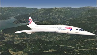 concorde plane landing  flight simulator concorde xbox  Concorde 2023 ♦️ Aerofly Fs Plane Game [upl. by Goodill]