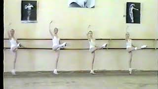 Vaganova ballet academy grade 3 ballet exam 1993  adagio at the barre [upl. by Einned]