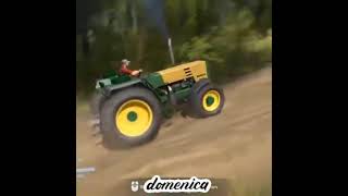 Buhrer 6105 classic pull a rusty tractor out of a road collapse 2  spintires mudrunner gaming [upl. by Ekard]