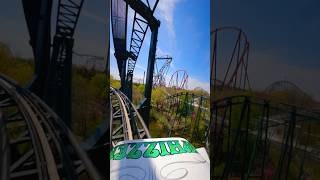 Spiral lift vibes 🎢 whizzer pov rollercoaster shorts sixflagsgreatamerica illinois gopro [upl. by Neeven728]