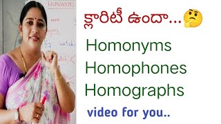 Homonyms Homophones Homographs [upl. by Ettigdirb544]