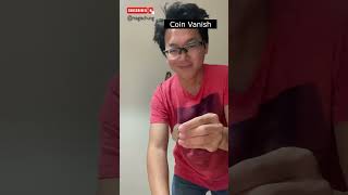 Coin Vanish Sleight of Hand Magic Trick Tutorial Disappear Like a Pro マジック種明かし magia마술 truco [upl. by Herzberg849]