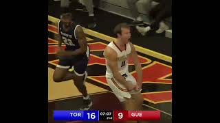 BIG DUNK for Guelphs Jack Tunstill  University Basketball  CBCSports [upl. by Niraa]