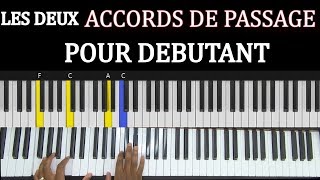 LES DEUX ACCORDS DE PASSAGE POUR DEBUTANT  Lesson 38 [upl. by Ashlen]