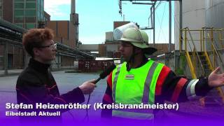 Feuerwehrübung bei der Biodieselfirma Tecosol in Ochsenfurt [upl. by Nosrej]