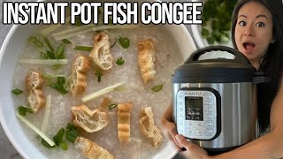 🐟 Instant Pot Fish Congee Recipe Pressure Cooker w My Favorite Toppings 魚片粥  Rack of Lam [upl. by Gierc74]