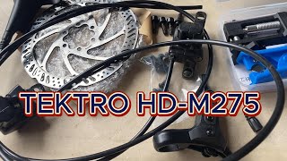 HOW TO INSTALL TEKTRO HDM275 HYDRAULIC BRAKE  TRINX STRIKER K026 [upl. by Yspyg]