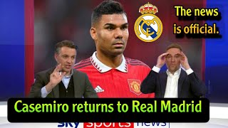 The news is official Real Madrid are in contact with Casemiro to return to the Bernabéu [upl. by Oicnerolf281]