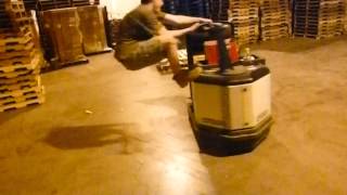 Warehouse Antics quotGomes tugger skills 2quot [upl. by Aenad122]