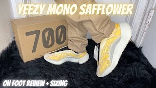 Adidas Yeezy 700 V3 Mono Safflower Review  On Foot Review amp Sizing Tips [upl. by Silvie]