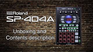 Roland SP404A  Unboxing and Contents description [upl. by Fleischer]