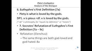 0411415 Euthyphros First Definition of Piety [upl. by Aicilet]