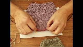 1078HandstulpenHandschuhestricken nur mit zwei StricknadelnTutorial Handarbeit [upl. by Martijn]