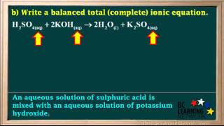 WCLN  Writing Ionic Equations  Neutralization  Chemistry [upl. by Espy]