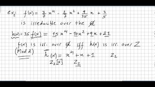 Group Theory 80 Irreducibility Test Mode p Irreducibility Test example [upl. by Eisac]