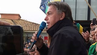 BOLSONARO EM CANGUÇU RS ASSISTA SUA CHEGADE SAIDA ASSISTA O QUE ELE FALOU A UMA MULTIDÃO [upl. by Ellehcyar]