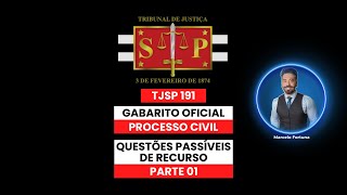 TJSP 191 Análise das questões passíveis de recurso Parte 01 [upl. by Hcelemile]