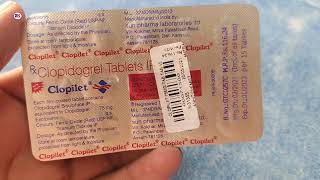 Clopilet Tablet  Clopidogrel 75mg tablet  Clopilet Tablet Uses Benefits Review in Hindi [upl. by Ahsiret]