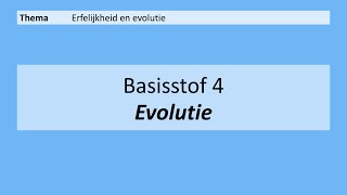 VMBO HAVO 2  Erfelijkheid en evolutie  4 Evolutie  8e Editie [upl. by Nauqaj]