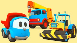 Léo le camion et les engins de chantier Compilation des dessins animés en français [upl. by Alakim]