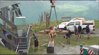 Das Gipfelkreuz am Stubnerkogel in Bad Gastein [upl. by Eihtak498]