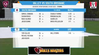 Queensland Premier Cricket  Alan Pettigrew Shield  Round 10  Valley v South Brisbane  Day 1 [upl. by Adniuqal360]