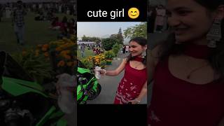 Ninja zx10r in empress cute girl 😊 on the road bickering rider motovlog bicker zx10r shorts [upl. by Eniledam]