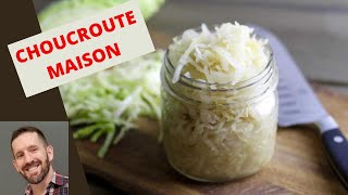 CHOUCROUTE MAISON RECETTE FACILE ET ÉCONOMIQUE lactofermentation du chou Tutoriel facile [upl. by Dino]