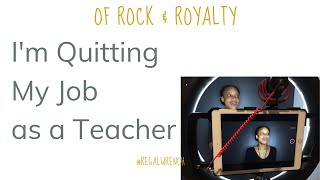 Im Quitting My Job as a NYC Teacher   Career Change [upl. by Nnylodnewg]