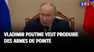 Vladimir Poutine veut produire des armes de pointe [upl. by Attennhoj]