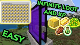 BEST 121 GOLD AND XP FARM TUTORIAL in Minecraft Bedrock MCPEXboxPSNintendo SwitchPC [upl. by Saticilef]